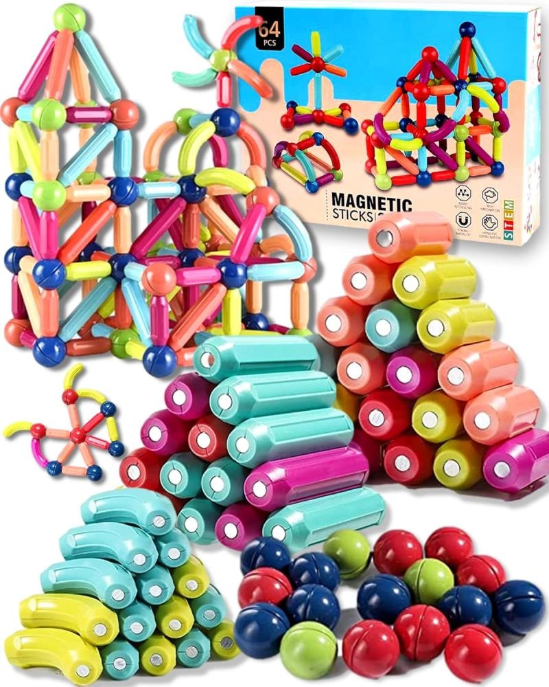 Magnetne igračke 64 delne MAGNET BLOCKS - Akcija v trgovini Mercator