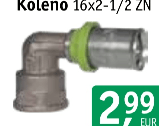 Koleno 16x2-1/2 ZN - Akcija v trgovini Jager