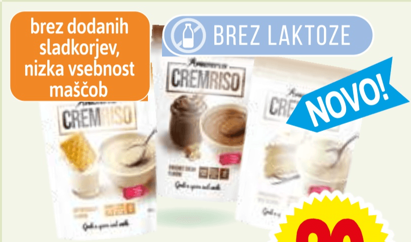 Pripravek za kremni obrok Cremriso Proteini.si 500 g - Akcija v trgovini E.Leclerc
