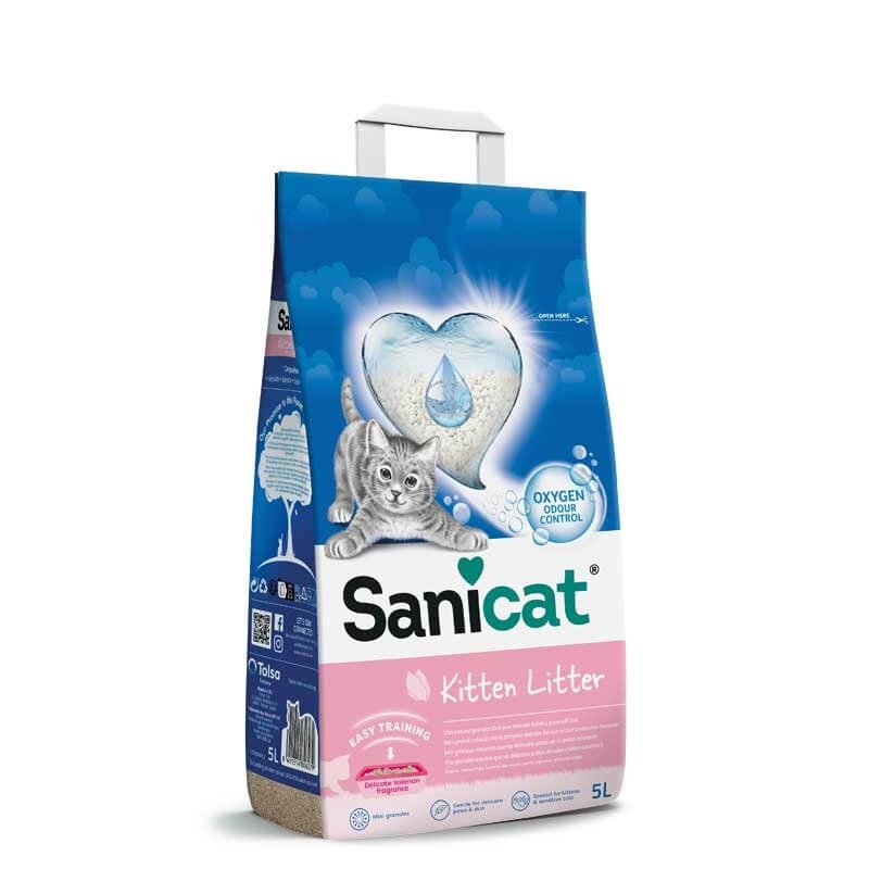 Sanicat Kitten posip za mačje mladiče 5L Akcija v trgovini Mr. Pet