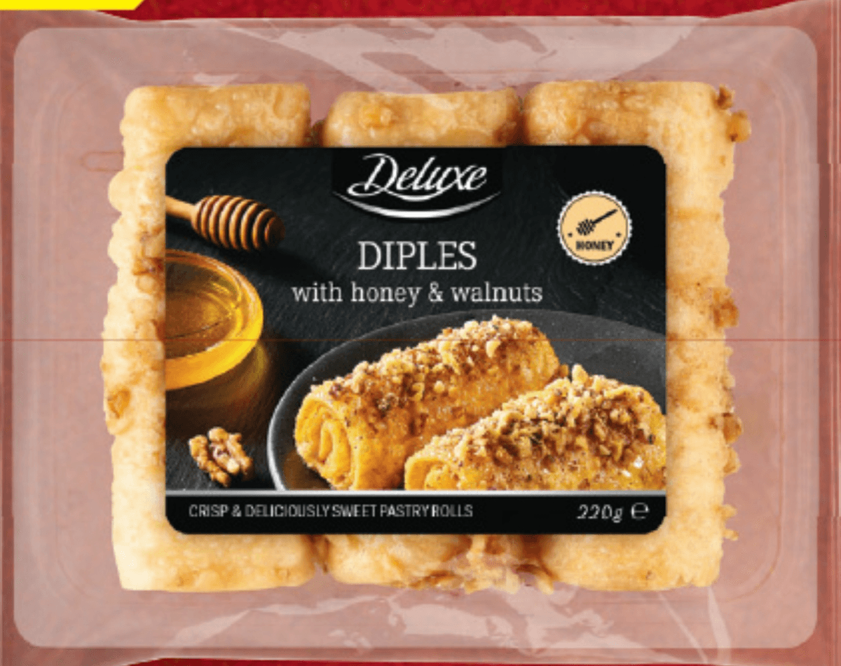 Deluxe Zvitki z medom in orehi 220 g - Akcija v trgovini Lidl
