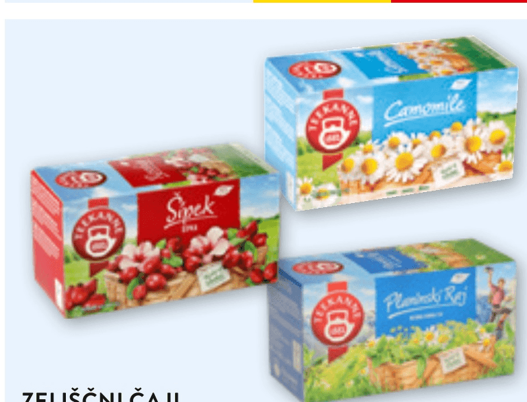 Zeliščni čaji Teekanne - Akcija v trgovini Spar
