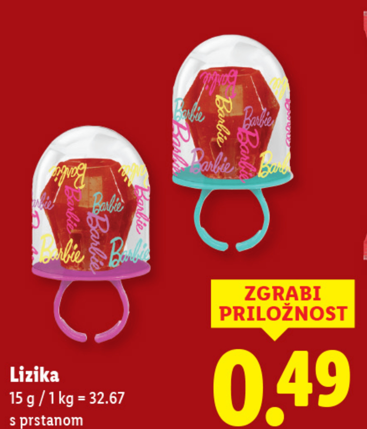 Lizika 15 g - Akcija v trgovini Lidl