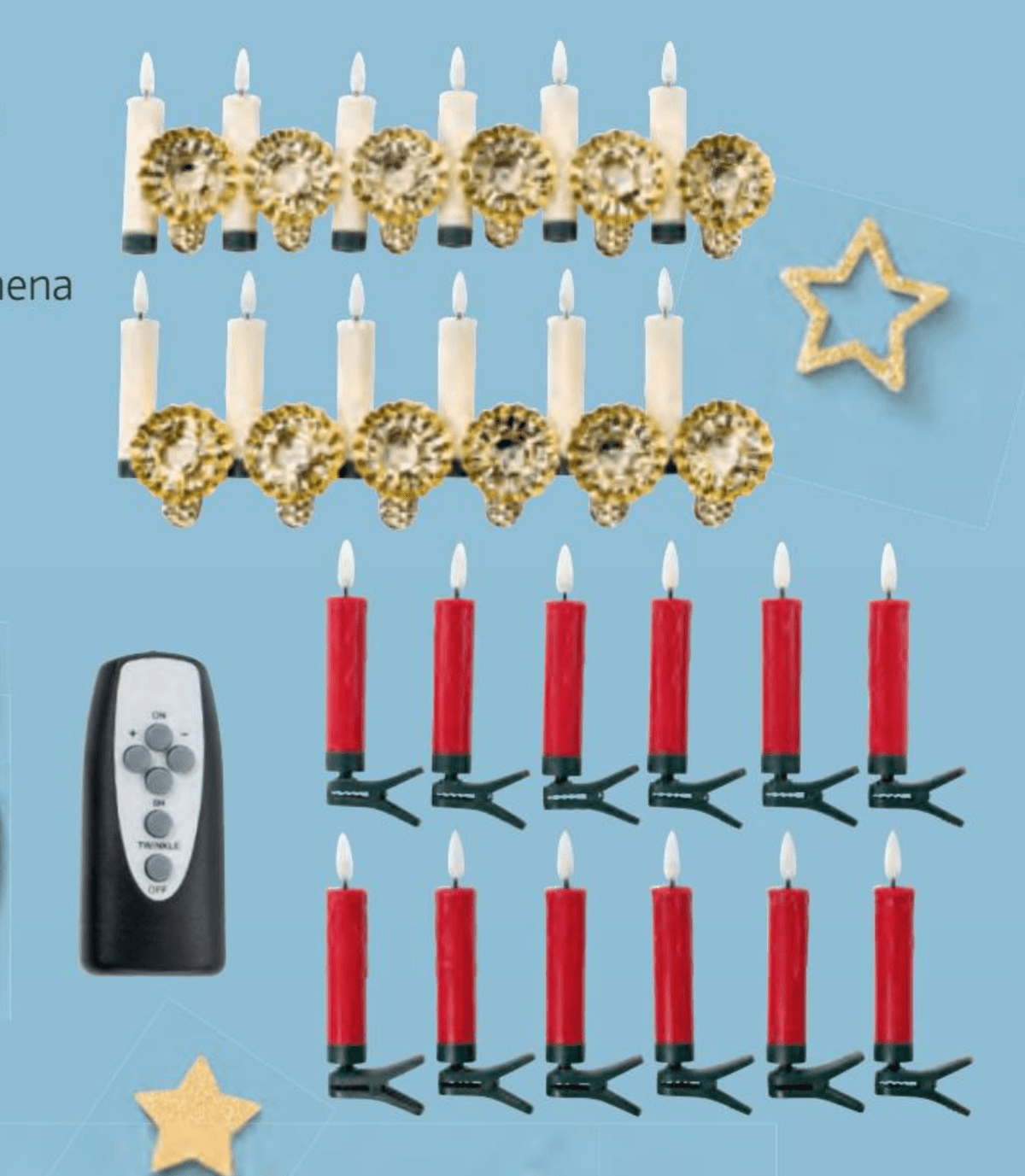 Home Creation Sveče za božično drevo 12 kosov - Akcija v trgovini Hofer