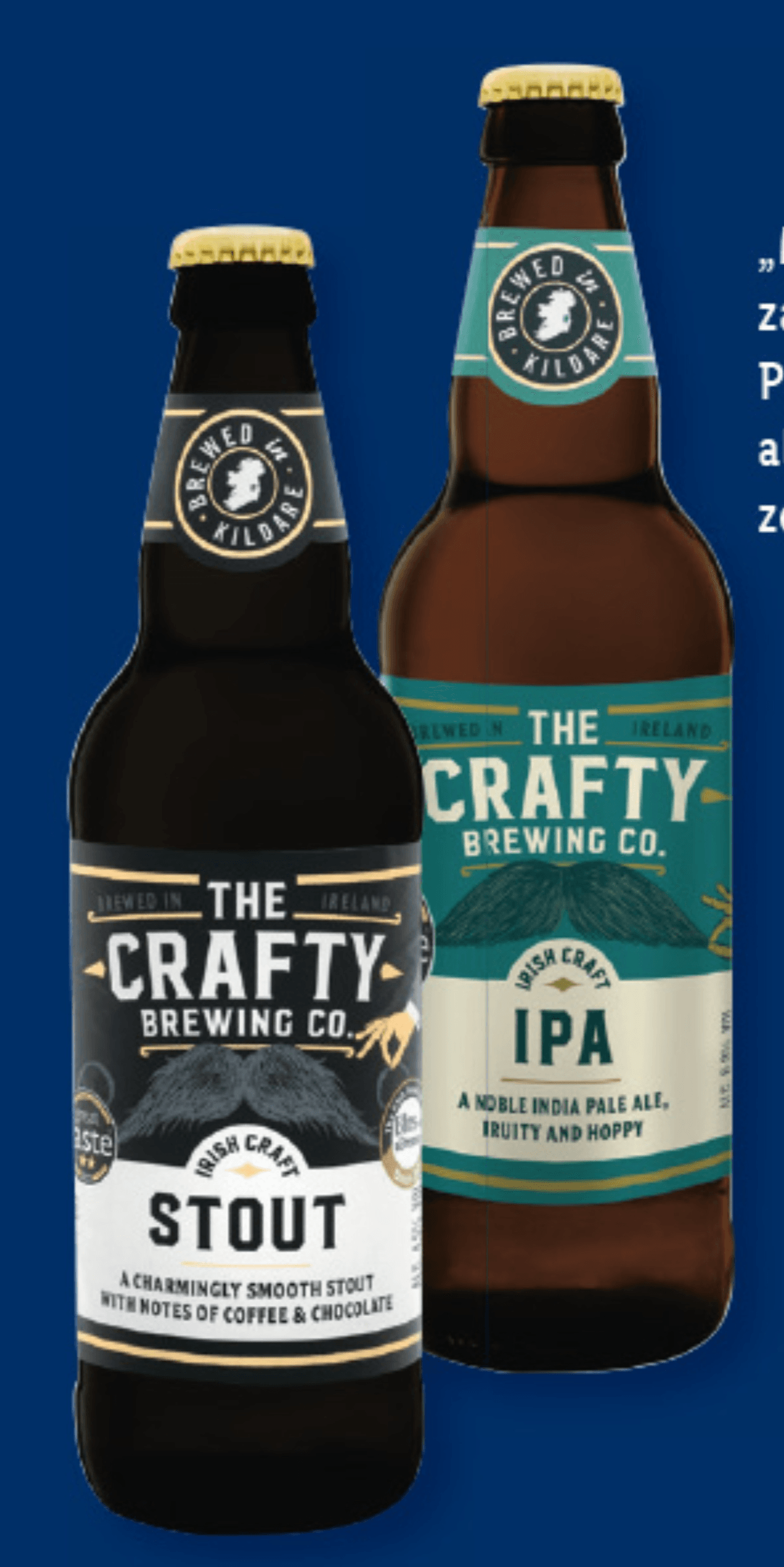 THE CRAFTY BREWING COMPANY Irsko pivo "Stout/IPA" - Akcija v trgovini Lidl
