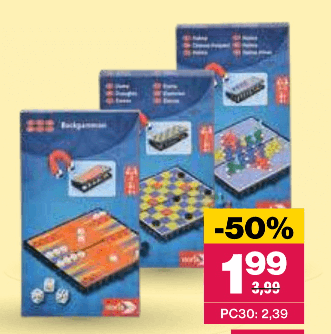 Potovalne družabne igre - Akcija u trgovini Mercator