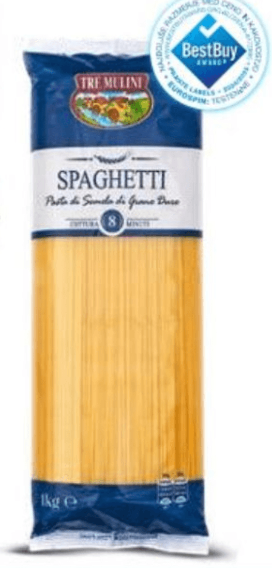 Špageti 1 kg TRE MULINI - Akcija v trgovini Eurospin