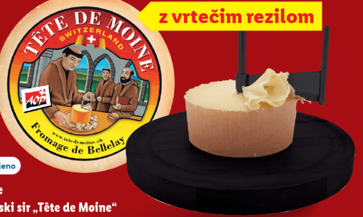 Deluxe Švicarski sir „Tête de Moine“ 400 g - Akcija v trgovini Lidl