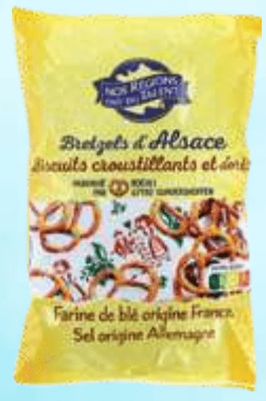 Slane prestice iz Alzacije 200 g - Akcija v trgovini E.Leclerc