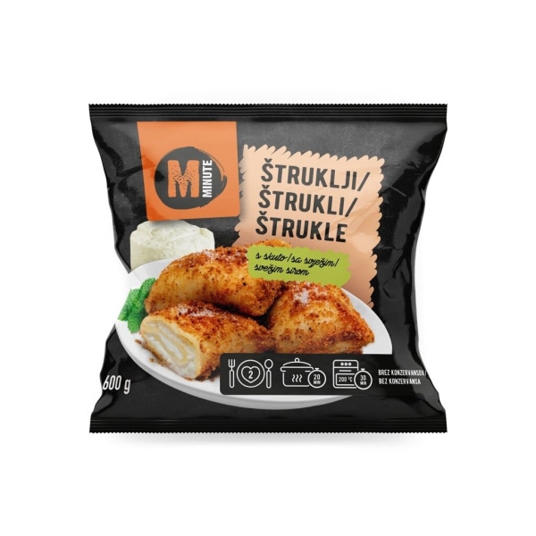 Štruklji skutni Minute 600 g - Akcija v trgovini Mercator