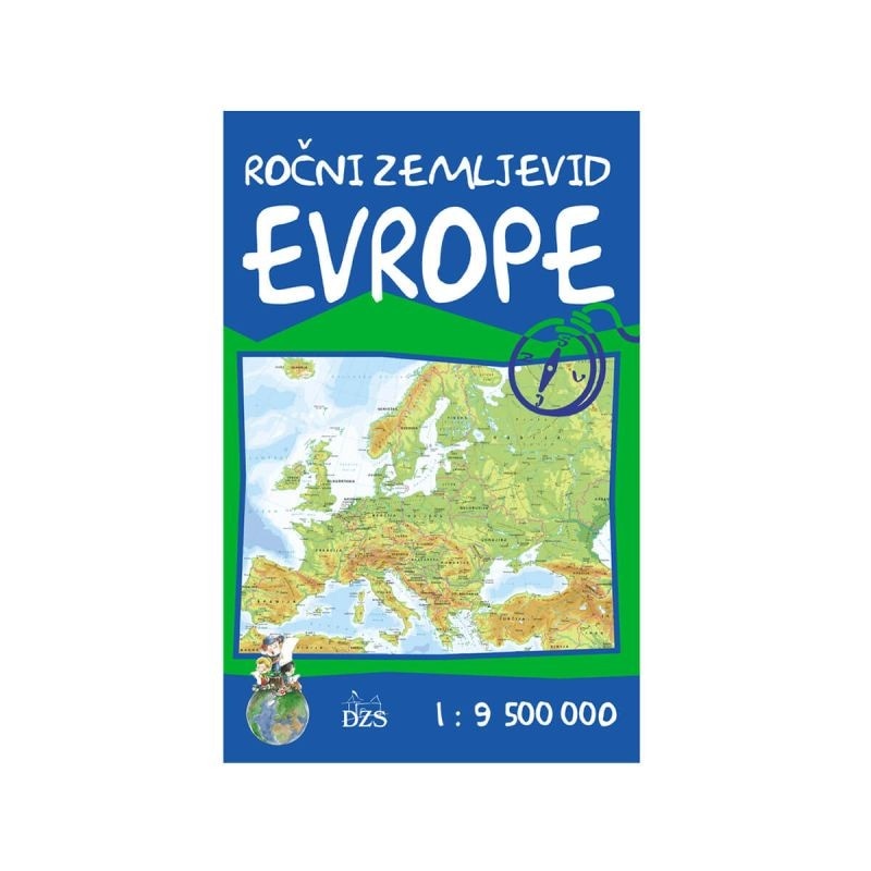 Ročni zemljevid Evrope DZS Akcija v trgovini E.Leclerc