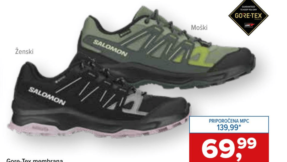 Salomon Ženski pohodni čevlji Storen GTX - Akcija v trgovini Hervis