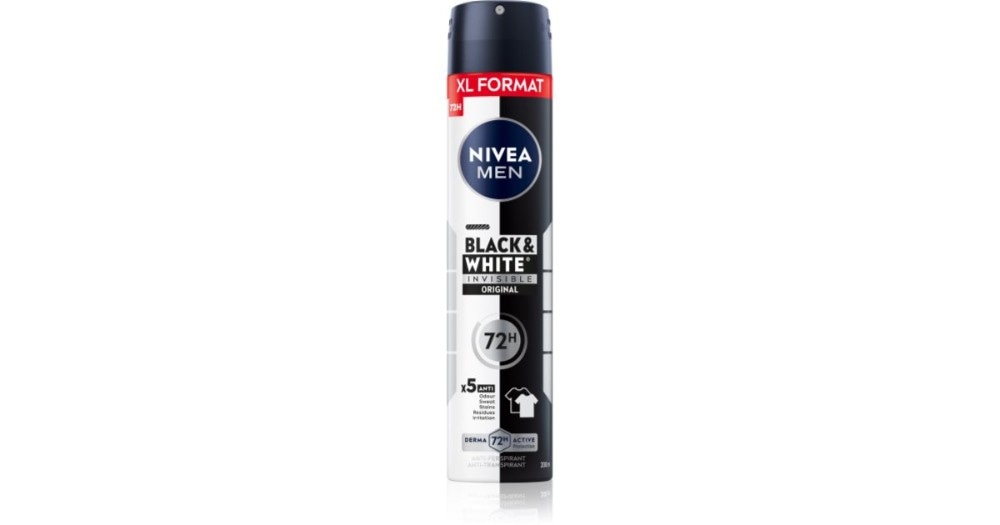 Nivea Men Black & White Invisible Original Deodorant Spray - Akcija v trgovini Mercator
