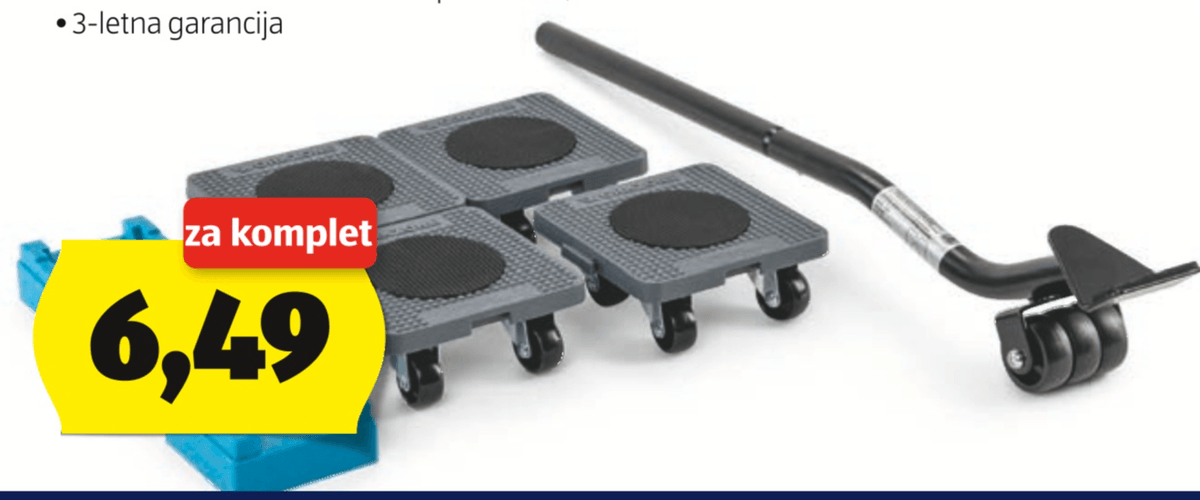 Set za premikanje pohištva WORKZONE - Akcija v trgovini Hofer
