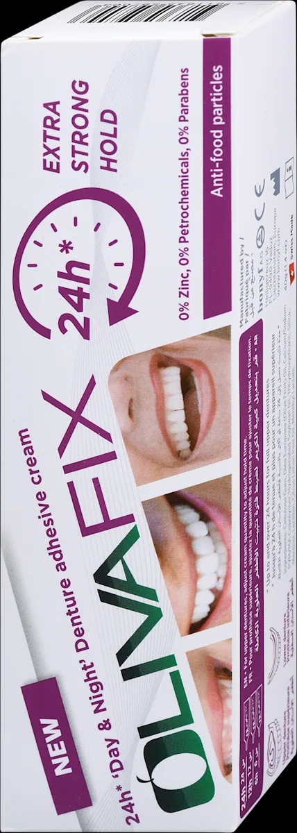 OLIVAFIX Fresh pričvrstilna krema za zobne proteze 40 g - Akcija v trgovini Dm