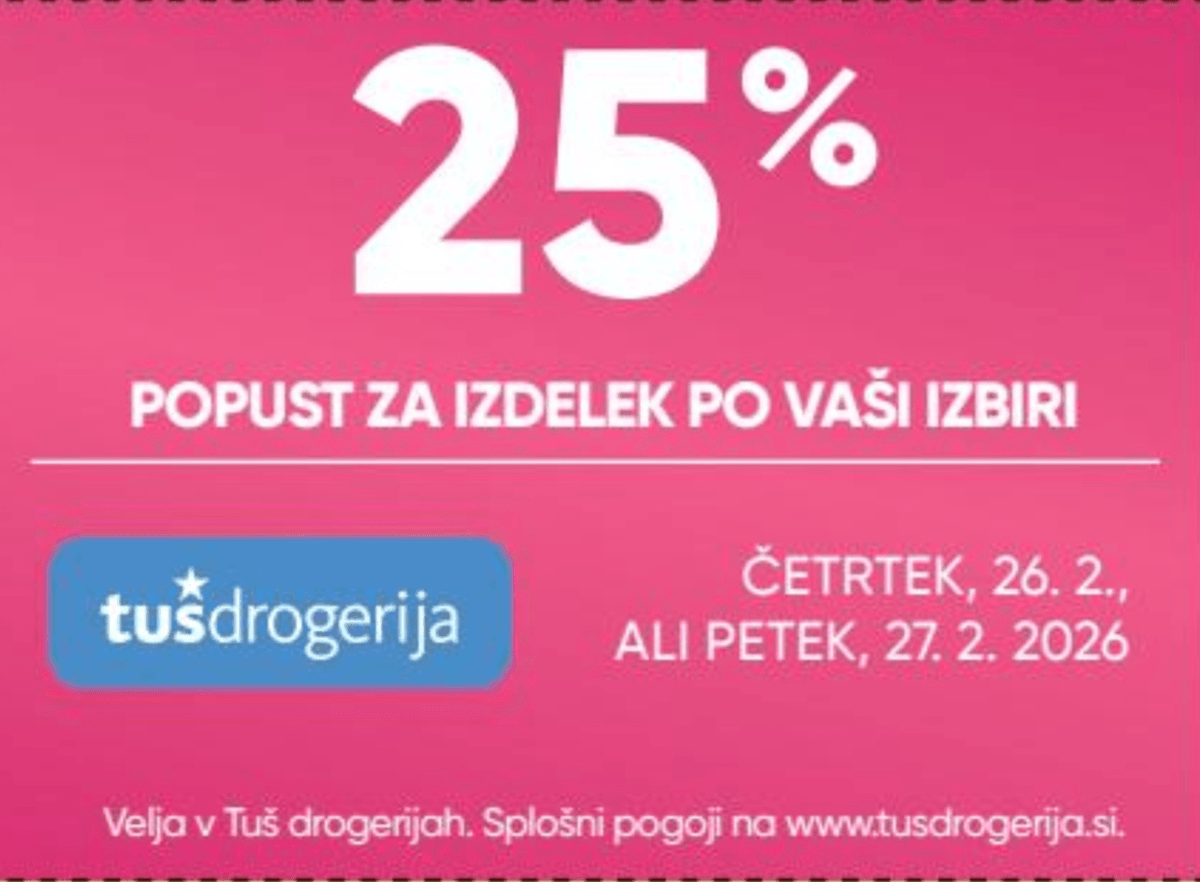 Popust za izdelek po vaši izbiri (Tuš drogerija) - Akcija v trgovini Tuš