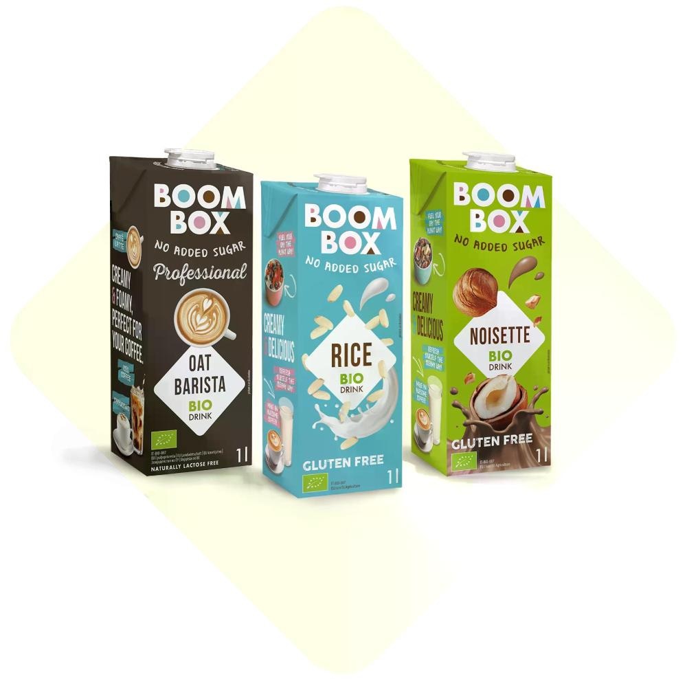 Izbrani rastlinski napitki Boom Box 1 l - Akcija v trgovini Mercator