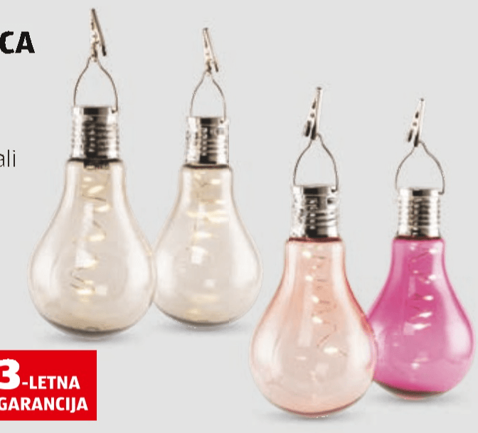 Belavi Solarna LED-žarnica 2 kosa - Akcija v trgovini Hofer