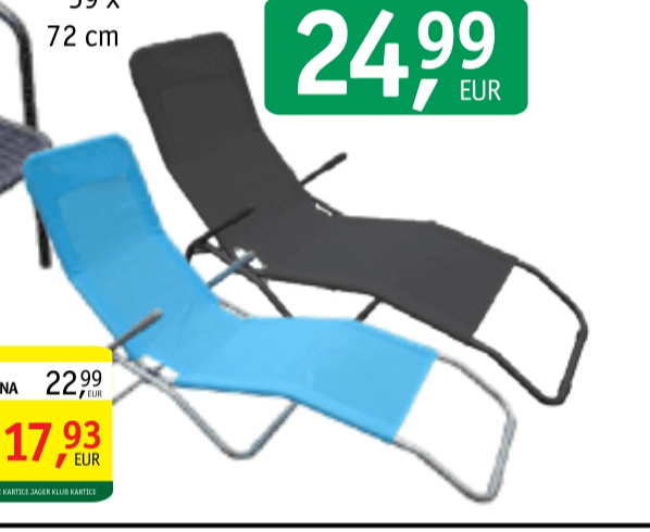 Ležalnik Siesta ZSC3017 - Akcija v trgovini Jager