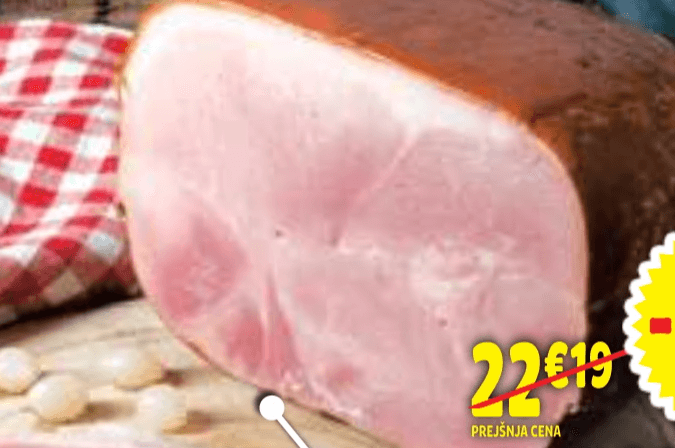 Pečen pršut Kras - Akcija v trgovini E.Leclerc