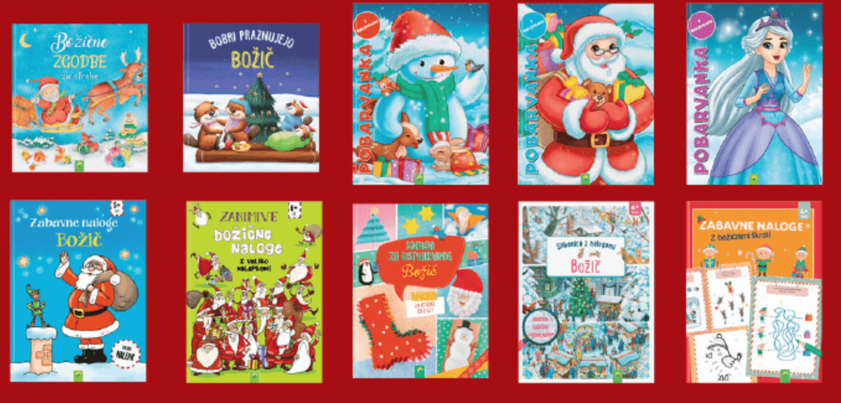 Izbor knjig/ugank/pobarvank - Akcija v trgovini Lidl