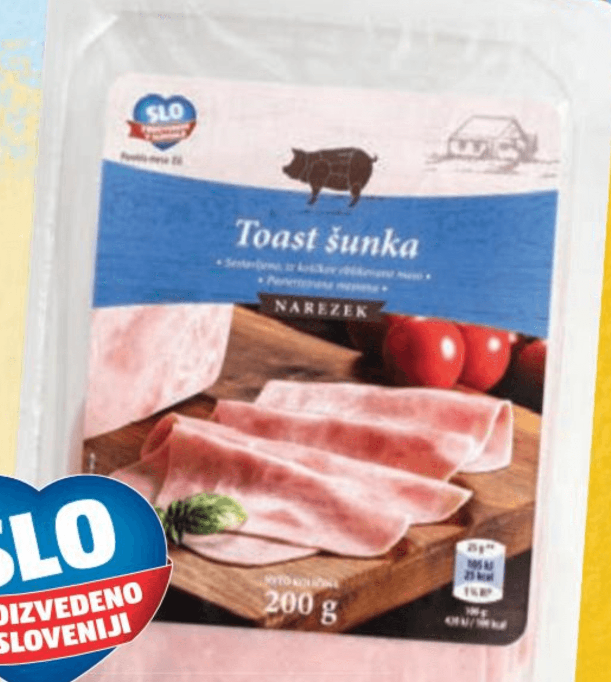 Toast šunka 200 g SLO - Akcija v trgovini Hofer