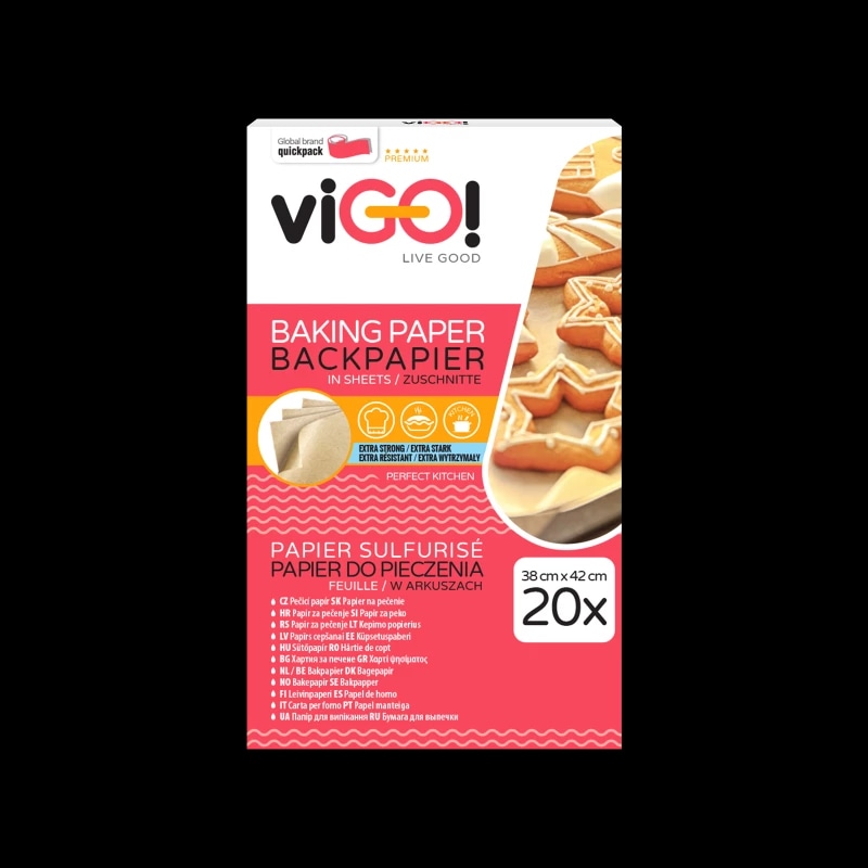 VIGO! Premium papir za peko 20/1 - Akcija v trgovini Tuš