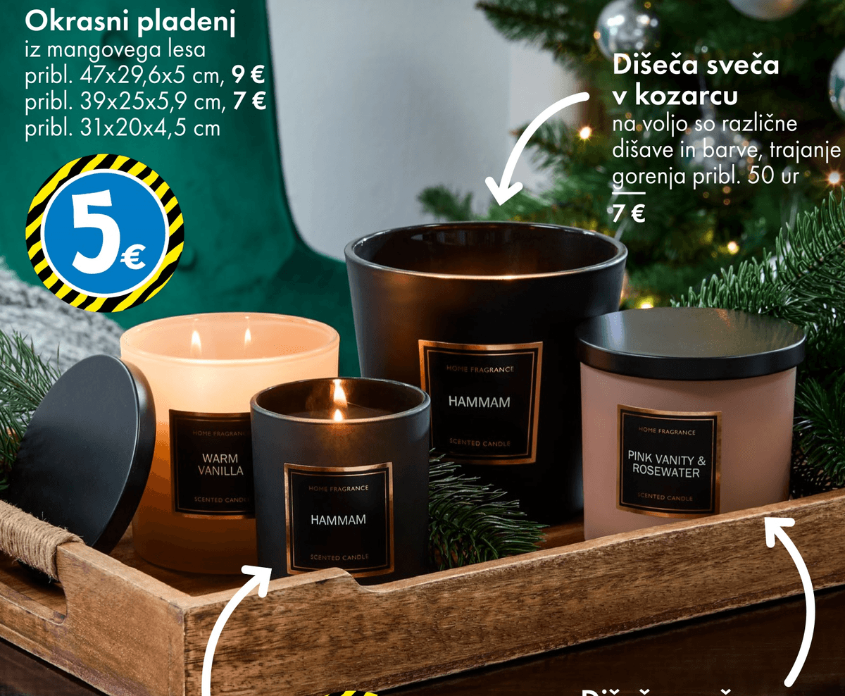 Okrasni pladenj - Akcija v trgovini Tedi