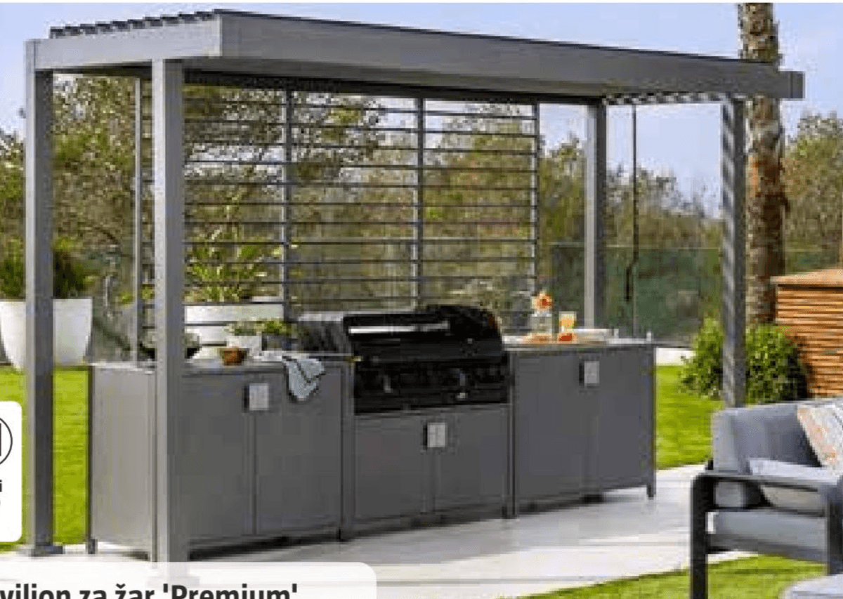 Paviljon za žar 'Premium' - Akcija v trgovini Bauhaus