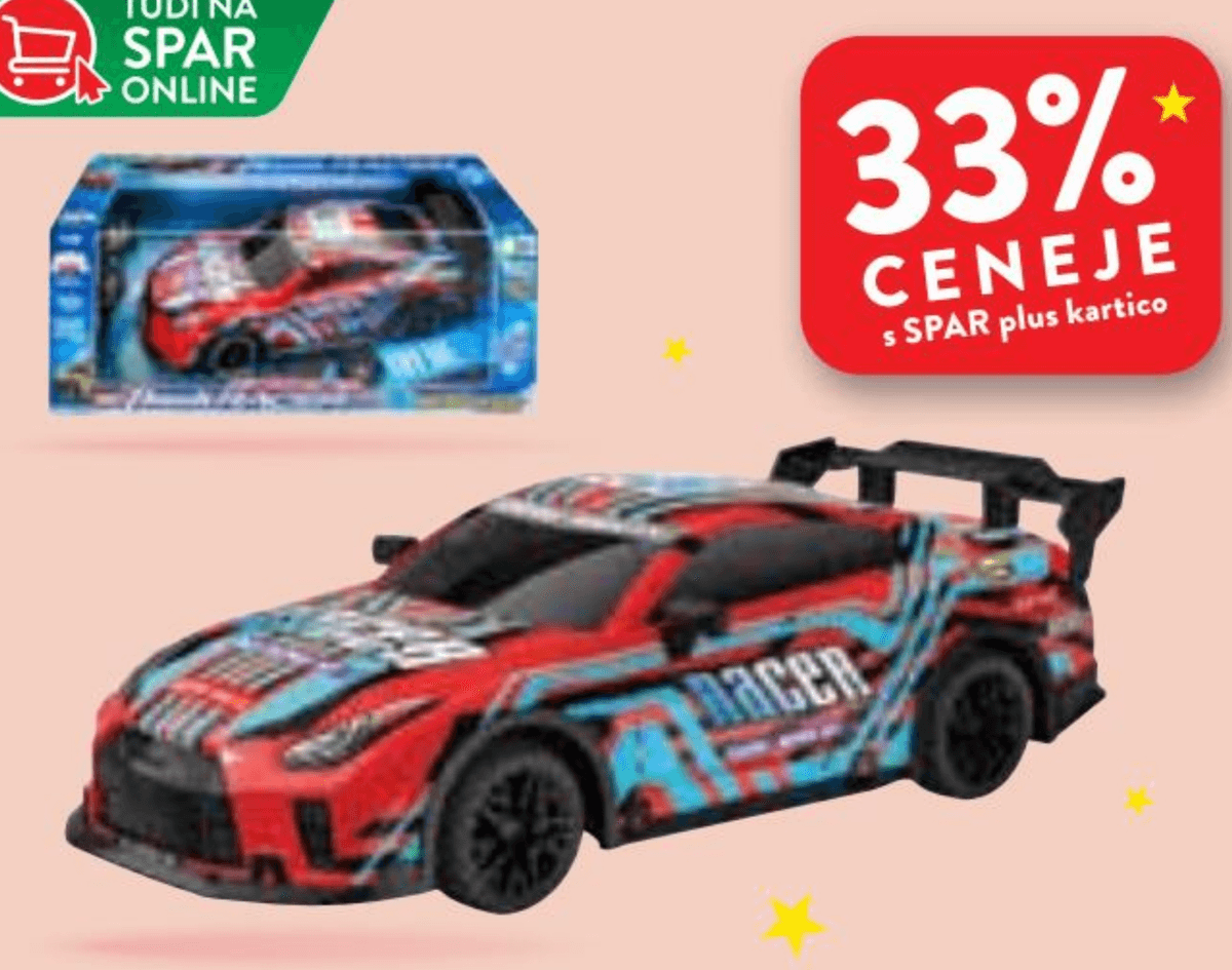 Avto na daljinsko vodenje - Akcija v trgovini Spar