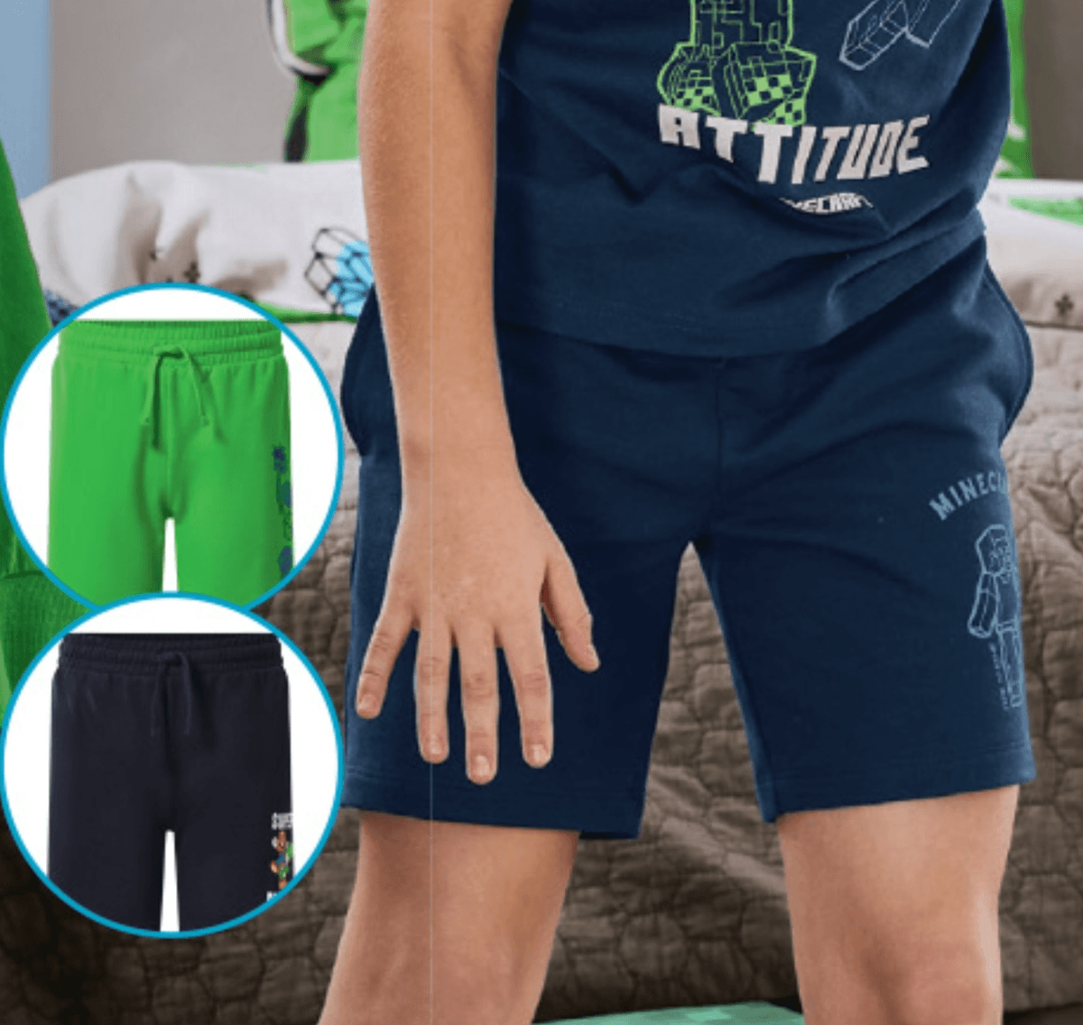 Otroške kratke hlače MINECRAFT / SUPER MARIO - Akcija v trgovini Lidl