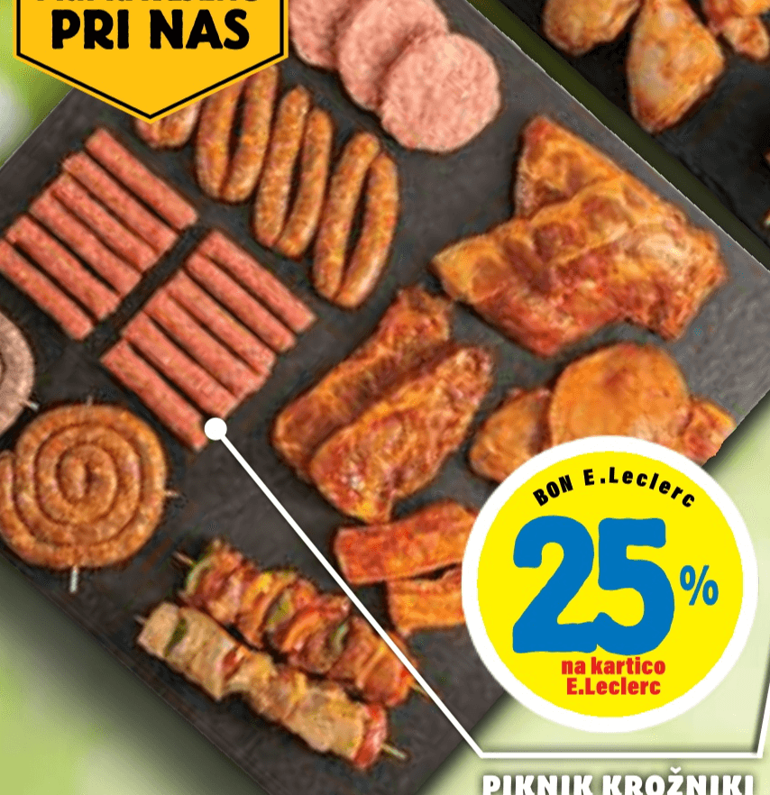 Piknik krožniki - Akcija v trgovini E.Leclerc