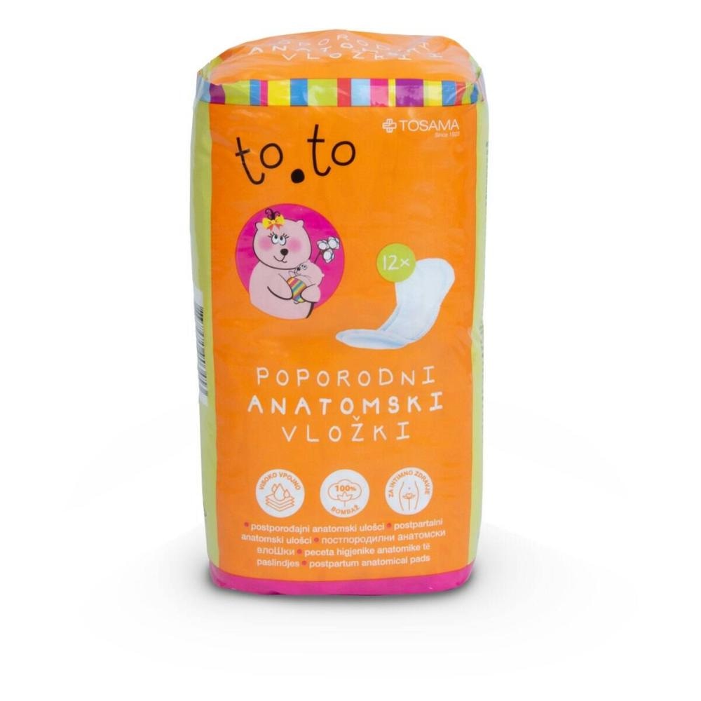 to.to poporodni anatomski vložki 12 kosov - Akcija v trgovini Dm