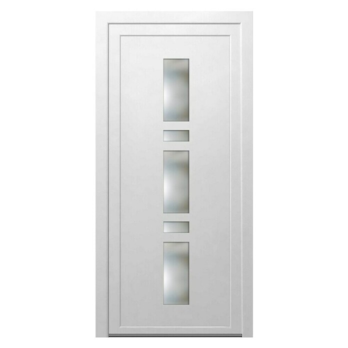 PVC vhodna vrata 'Praga KF35' - Akcija v trgovini Bauhaus