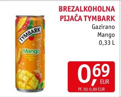 Tymbark brezalkoholna pijača 0,33 L Akcija v trgovini Jager