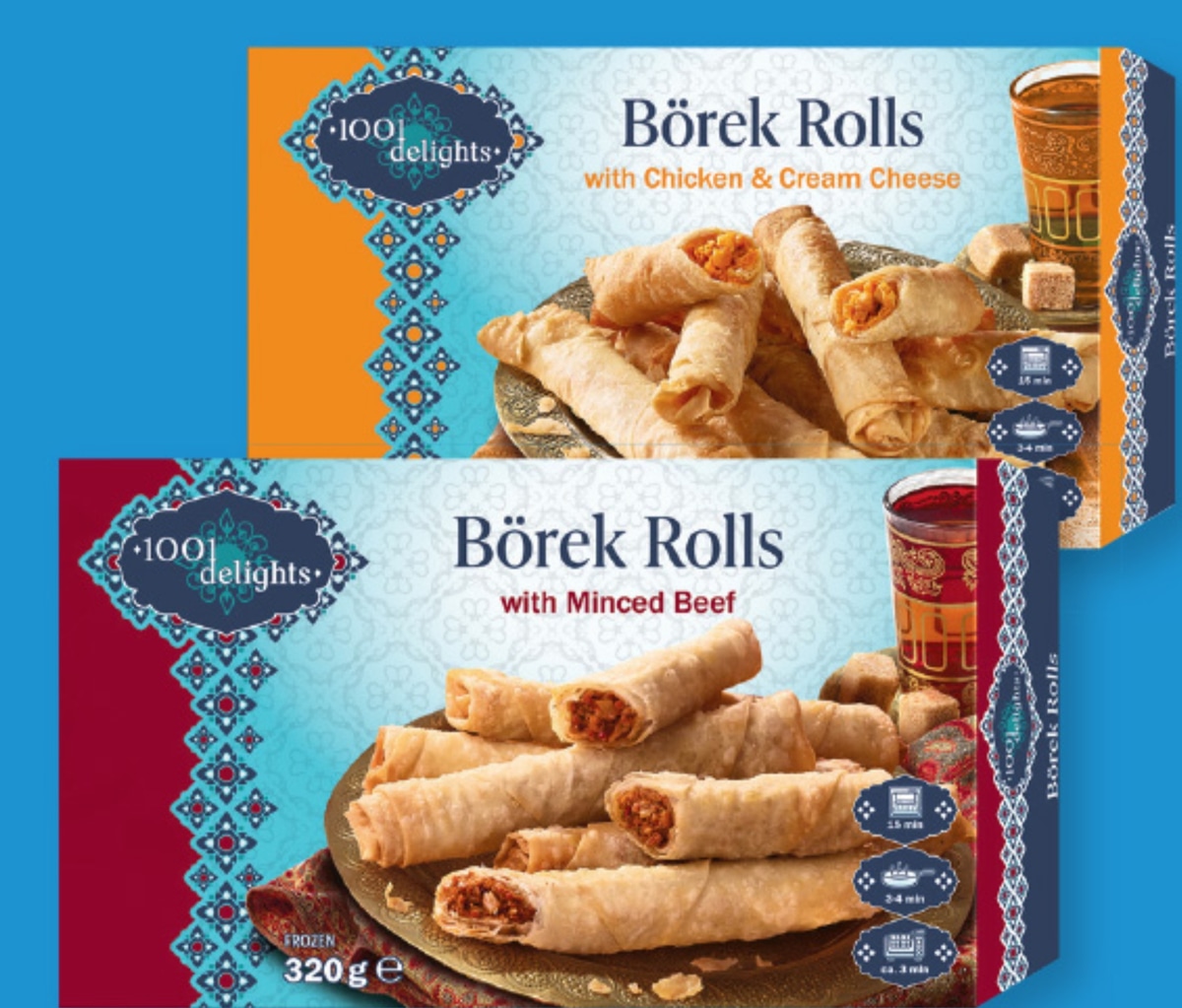 1001 DELIGHTS Zvitki „Börek" 320 g - Akcija v trgovini Lidl