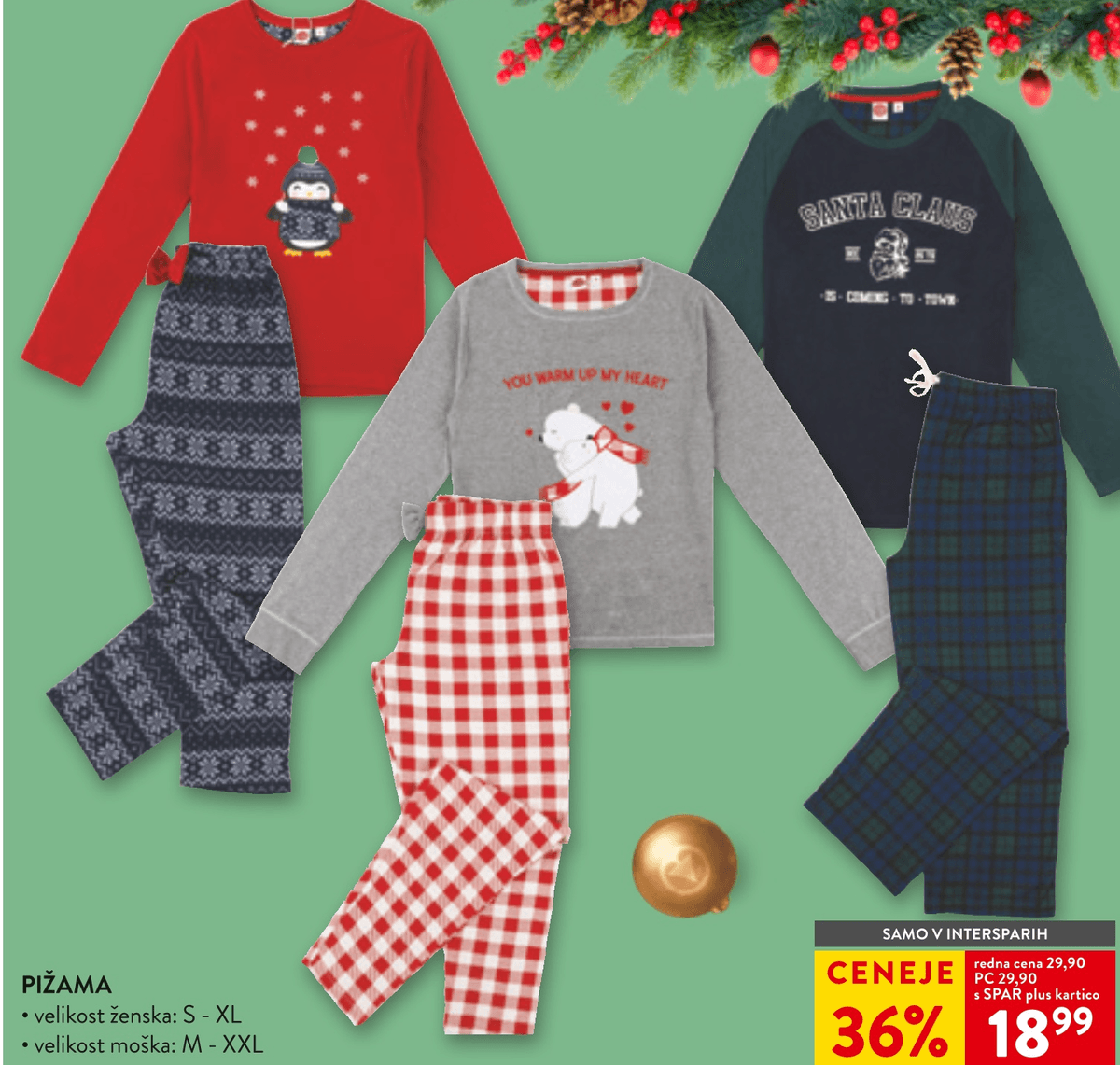 Pižama - Akcija v trgovini Spar