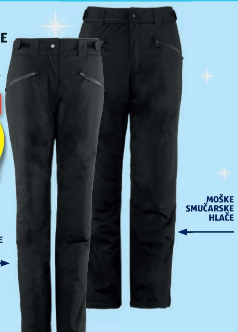 Ženske/moške smučarske hlače CRANE - Akcija v trgovini Hofer