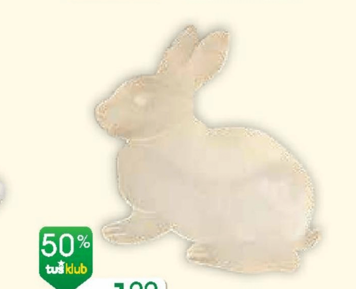 Vivi Dekorativni zajec - Akcija v trgovini Tuš