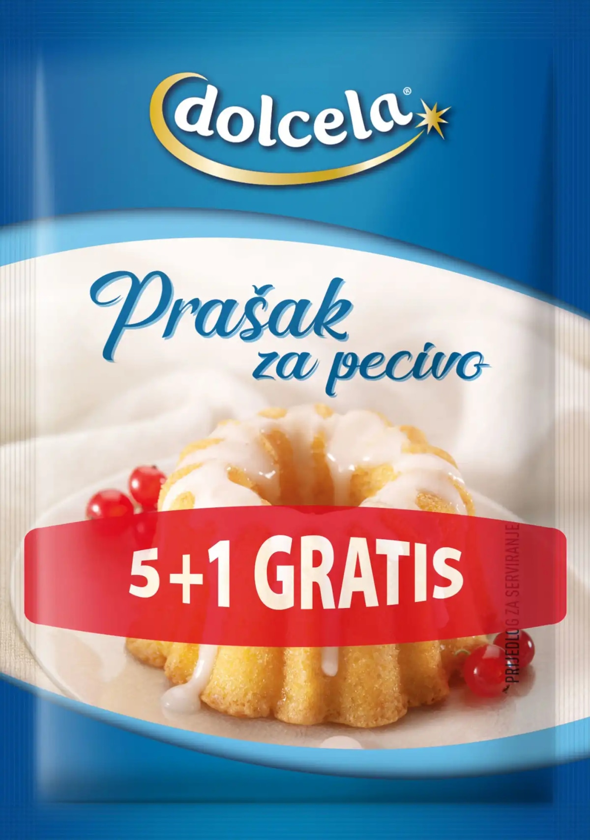 Izdelki za peko Dolcela več vrst, 25 ali 75 g; pecilni prašek 6 x 12 g; vanilin sladkor 6 x 8 g - Akcija v trgovini Tuš