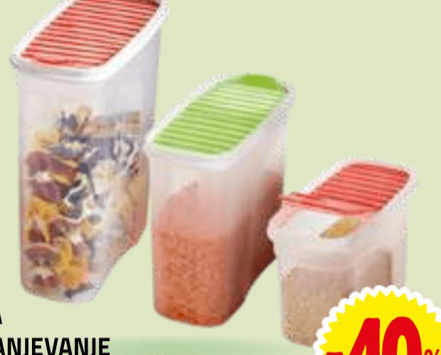 Posoda za shranjevanje 1,2 l - Akcija v trgovini E.Leclerc