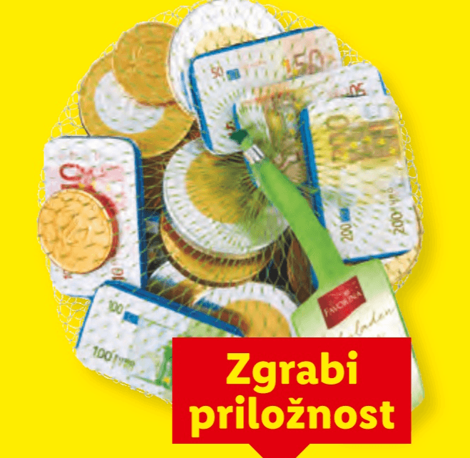 Favorina Čokoladni denar 150 g - Akcija v trgovini Lidl