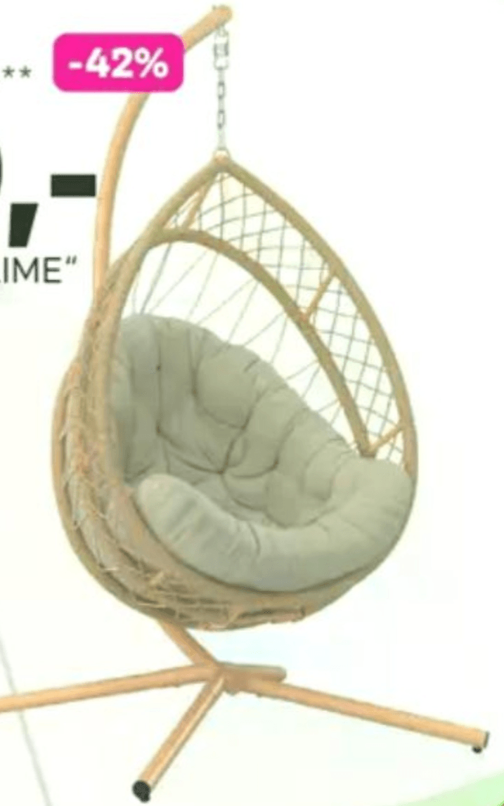 Viseči sedež „LIME" - Akcija v trgovini Mömax