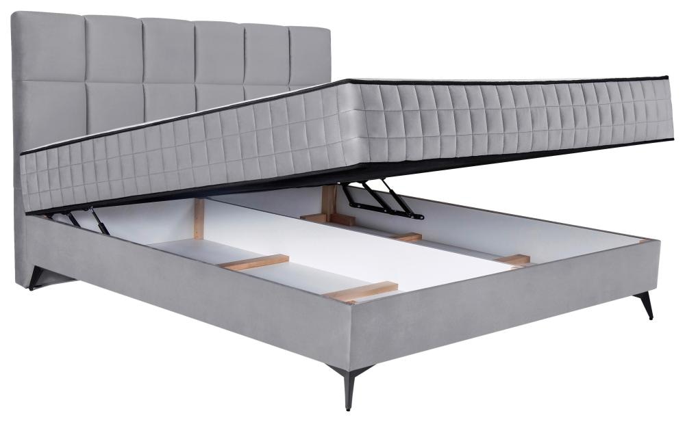 Oblazinjena postelja Lina - Akcija v trgovini Mömax