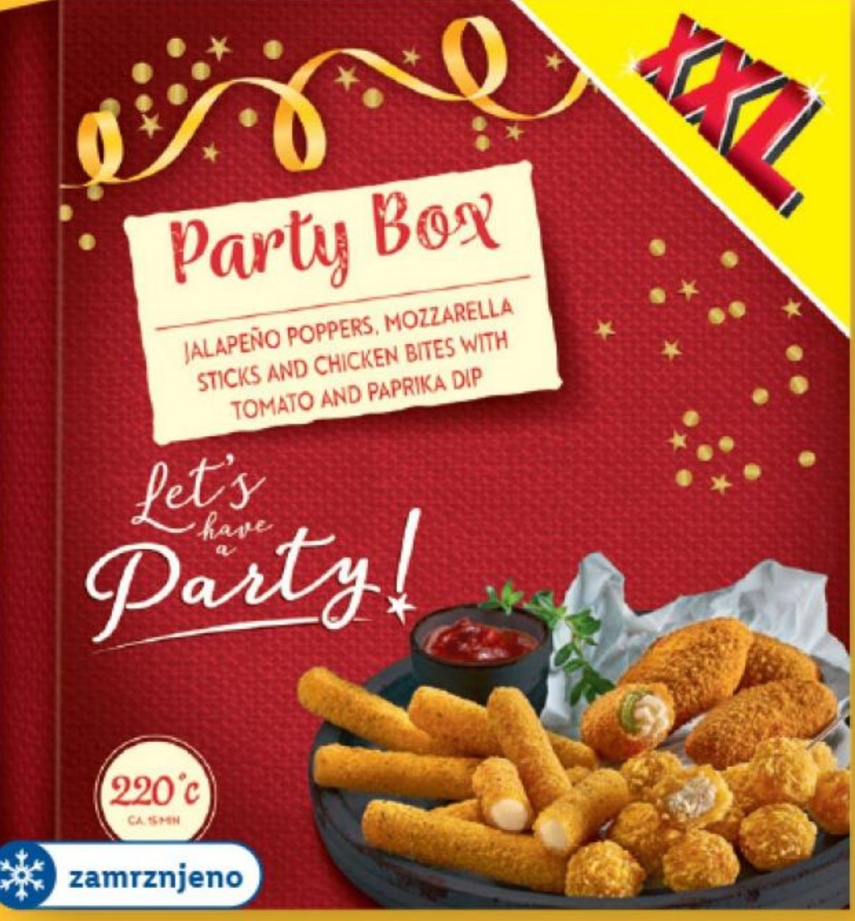 Let's have a party! Prigrizki XXL „Party box“ 640 g - Akcija v trgovini Lidl