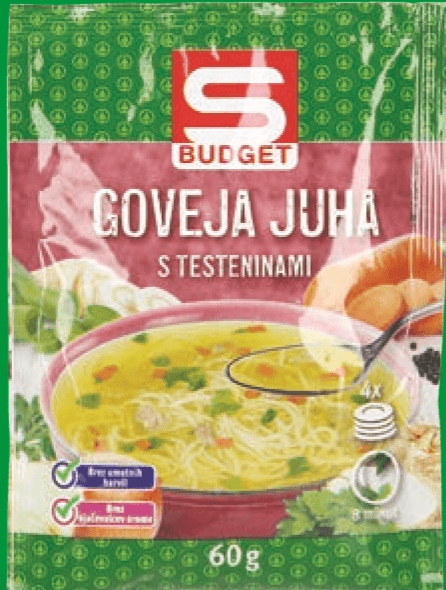 S-Budget Goveja juha 60 g - Akcija v trgovini Spar