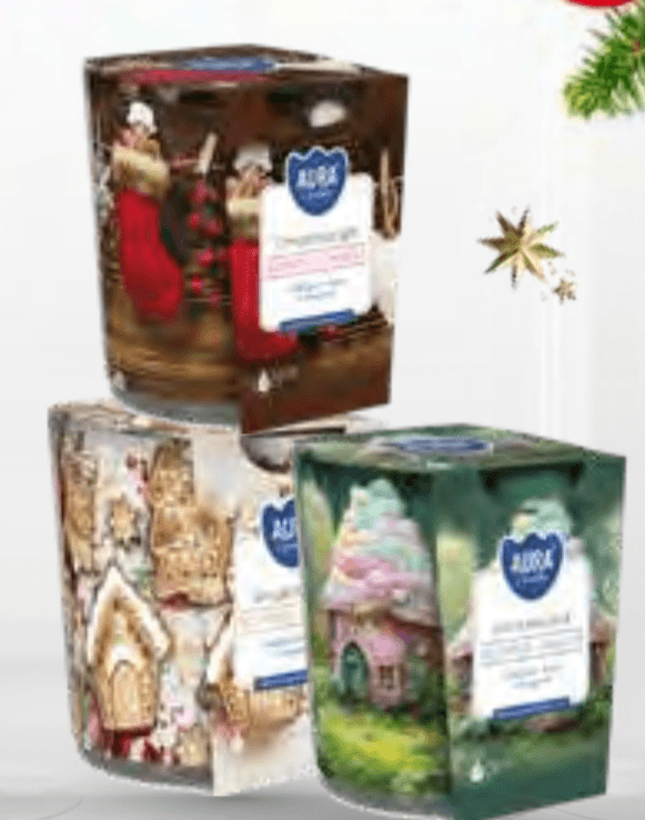 Aura Dišeča sveča - Akcija v trgovini Mercator