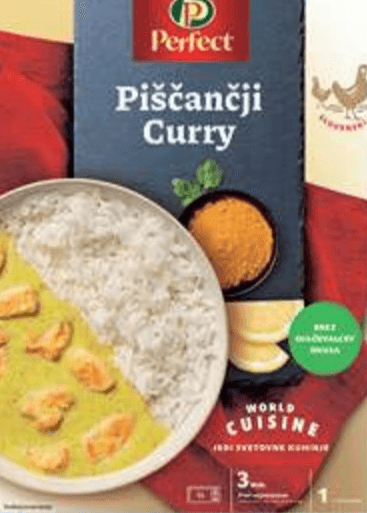 Piščančji curry Perutnina Ptuj 350 g - Akcija v trgovini Mercator