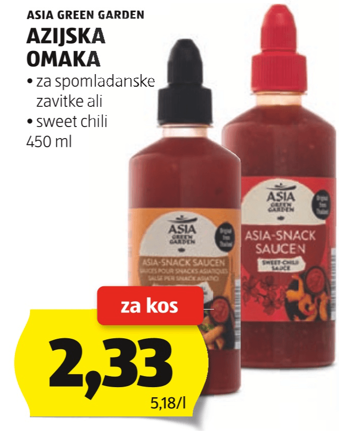 ASIA GREEN GARDEN AZIJSKA OMAKA 450 ml - Akcija v trgovini Hofer