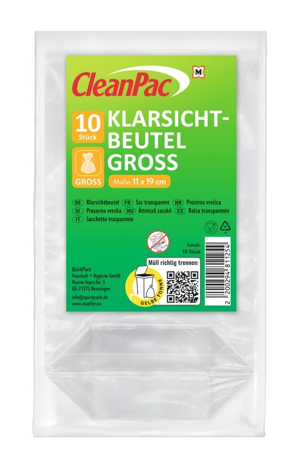 CleanPac vrečka 8 kos ali 10 kos - Akcija v trgovini Mueller